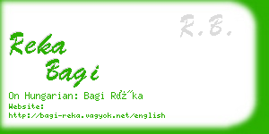 reka bagi business card